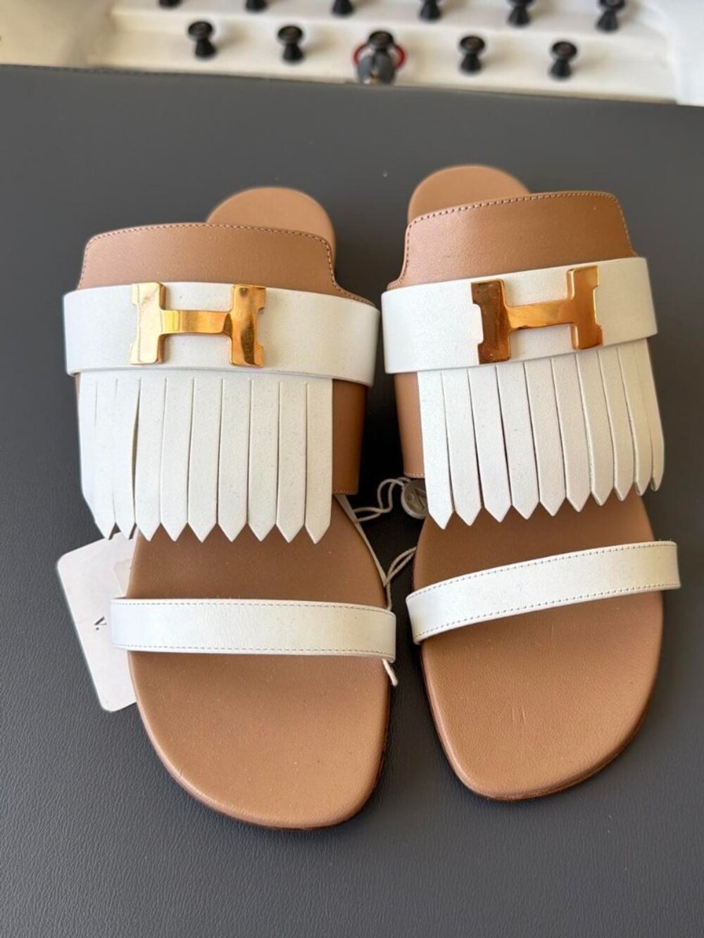 Hermès Oasis Fringe Sandals – Size 38 – Brand New With Tags